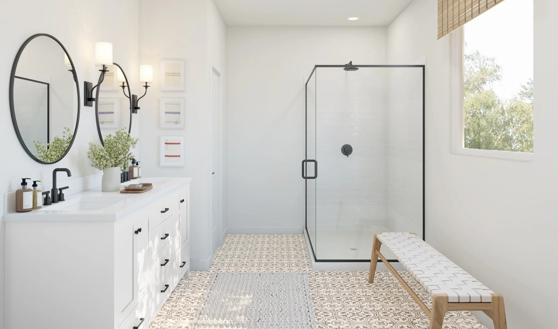 Sea Island Collective Bay Point Primary Bath Farmhouse Palette 3 Level 1 Coastal Farmhouse