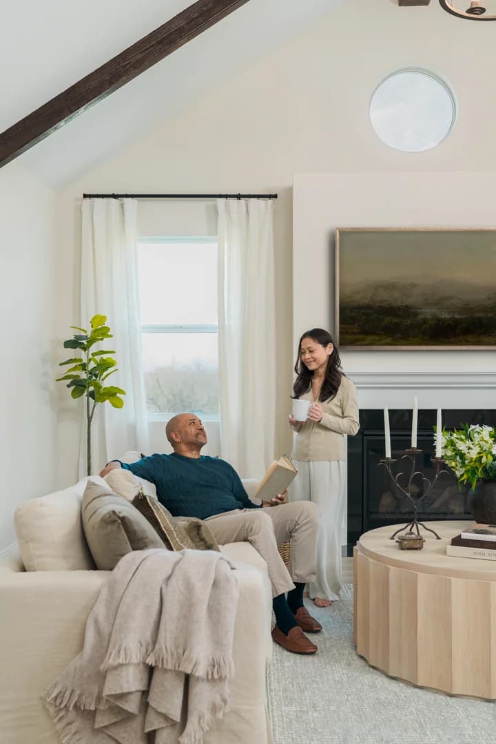 Elevon Couple in Great Room Farmhouse Palette 6 Level