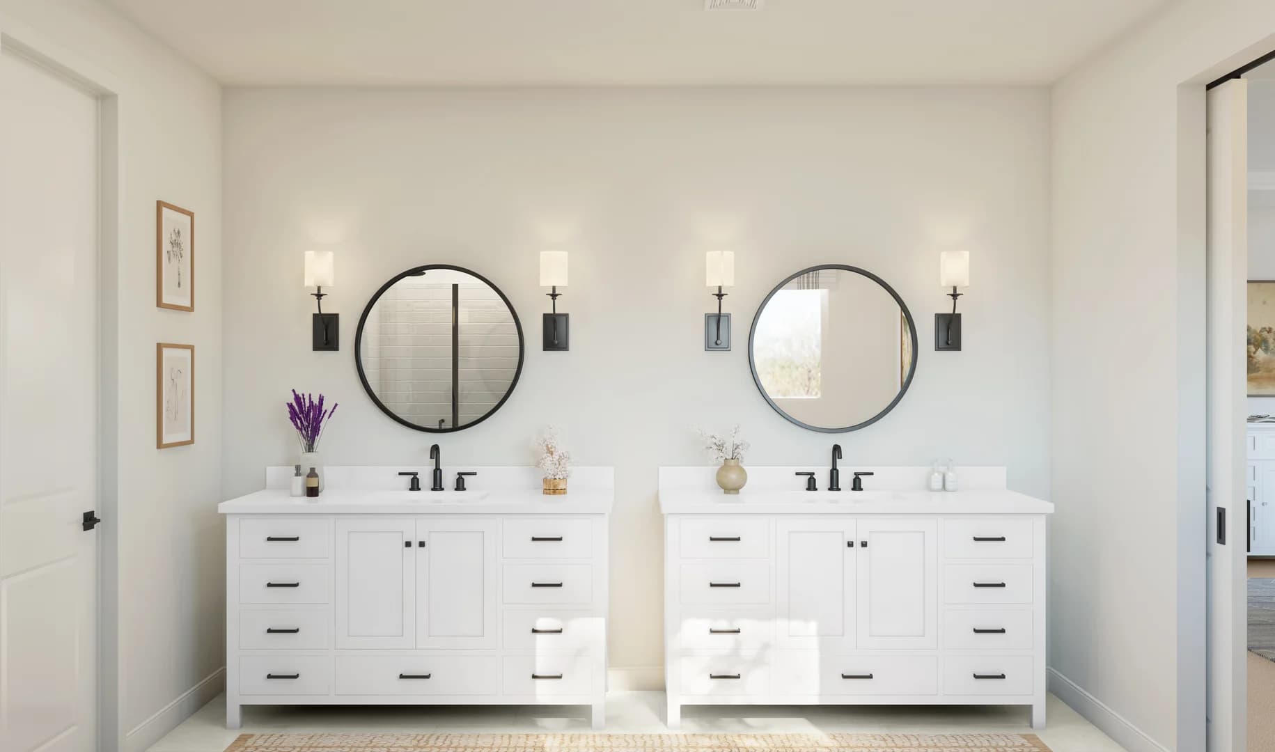 Stirling DFW_Timberbrook Estates_Stirling_Spec 1_Farmhouse European 1_Primary Bath 1 Farmhouse Level 1