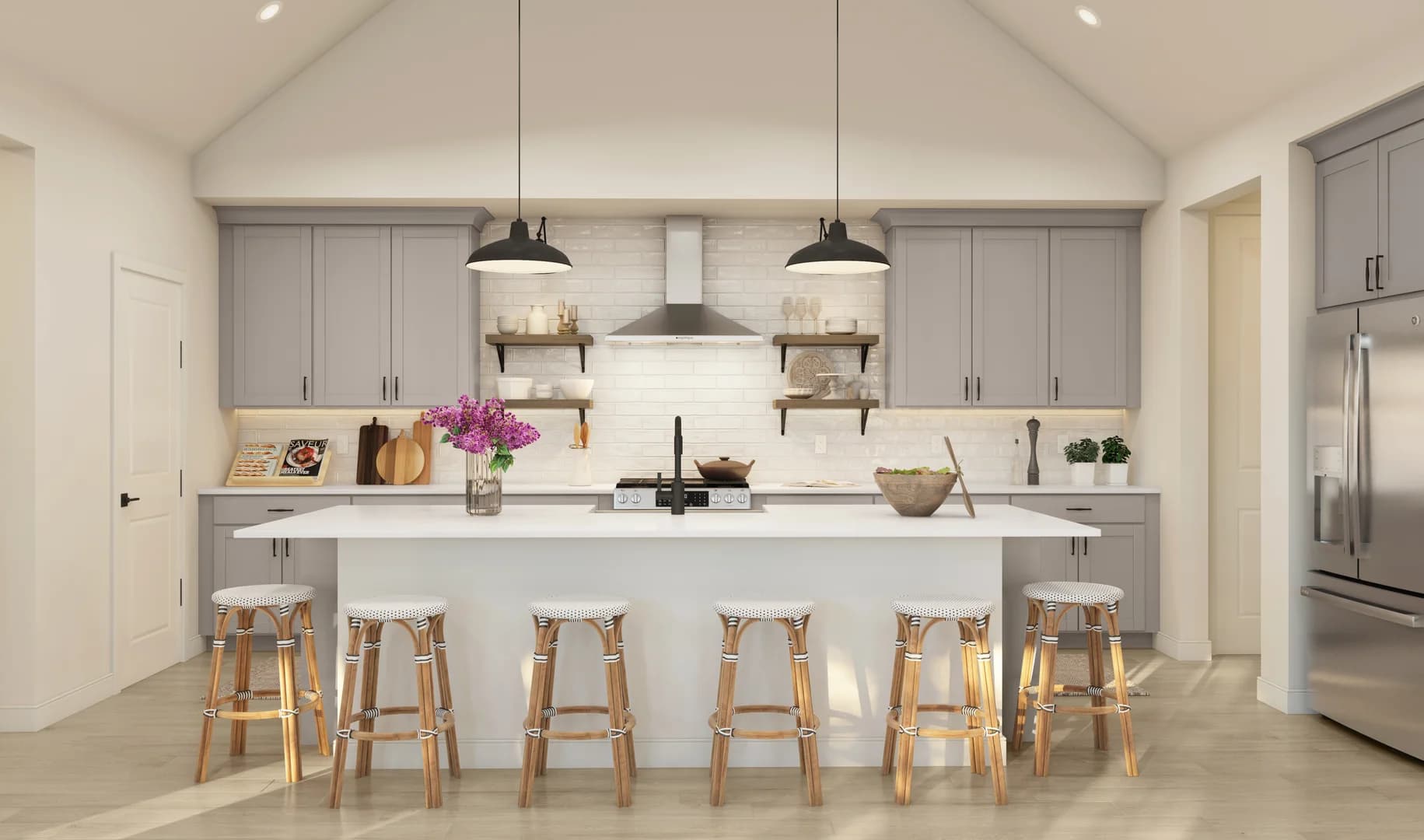 Stirling DFW_Timberbrook Estates_Stirling_Spec 1_Farmhouse European 1_Kitchen Farmhouse Level 1