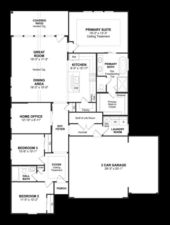 Cane Crossing Estates Boise Boise3 car garage_CaneCrossingfloor1 Level 1