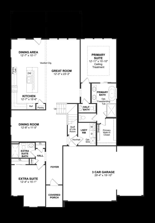 Cane Crossing Estates Davenport Davenport3 car garageCaneCrossingfloor1 Level 1