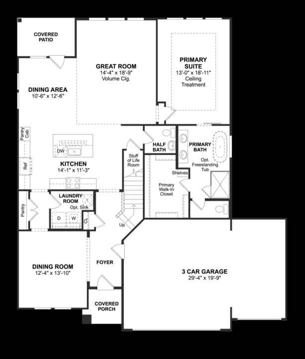Cane Crossing Estates Omaha Omaha3 car garage_CaneCrossingfloor1 Level 1