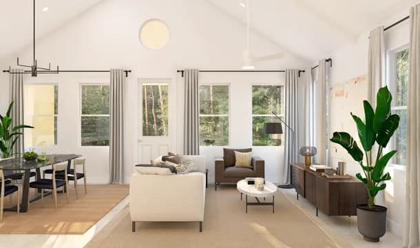 104638 Marvida Santa Rosa II Great Room Loft Palette 6 Level 1 Black and White