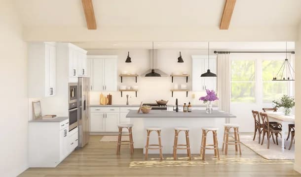 Barcelona Kitchen Farmhouse Palette 3 Level 1 European Farmhouse