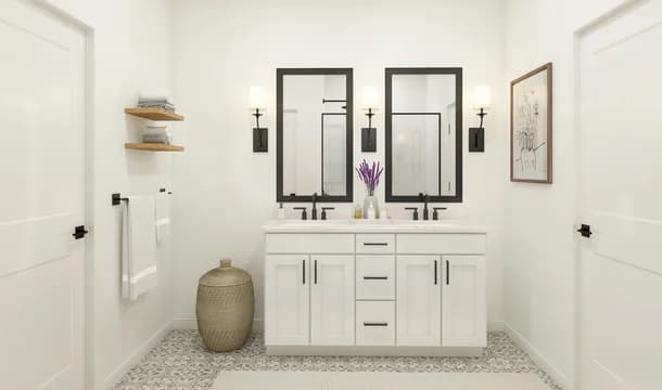 114244 Cypress Point Tigris II Owner s Bath Farmhouse Palette 4 Ascend European - Farmhouse