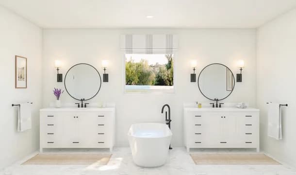 119058 Elevon Munich Owner s Bath Farmhouse Palette 6 Level 1 European - Farmhouse