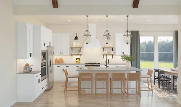 Barcelona Kitchen Farmhouse Palette 3 Level 2 Fresh Farmhouse