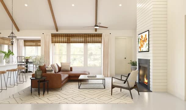 123207 Westland Ranch Mykonos Great Room Farmhouse Palette 2 Level 2 Industrial - Farmhouse