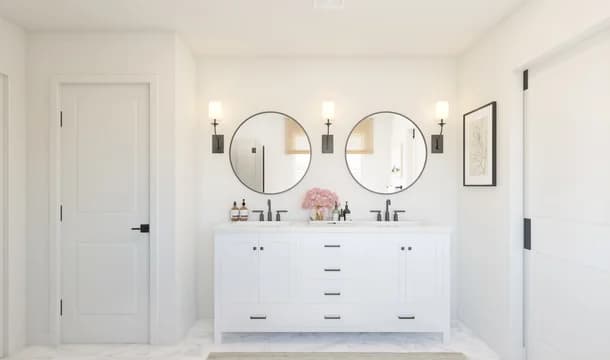 124885 Canyon at the Ranch Macon Primary Bath Farmhouse Palette 6 Level 1 Industrial - Farmhouse