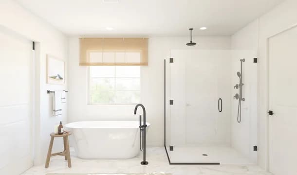 Canyon at the Ranch Macon Primary Bath Farmhouse Palette 6 Level 1 Industrial Farmhouse