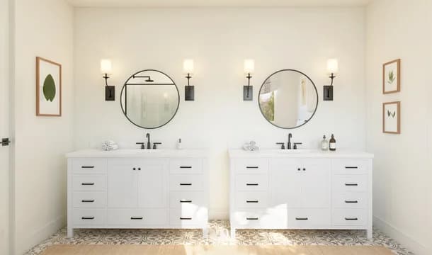 Stirling Primary Bath Farmhouse Palette 4 Level 2 European Farmhouse