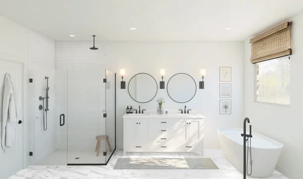 Barcelona Primary Bath Plus Tub Farmhouse Palette 6 Level 1 Fresh Farmhouse