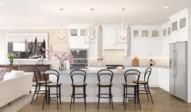 126953 TOWNES AT WEST WINDSOR Endeavor Kitchen Classic Palette 3 Level 3 Traditional - Classic