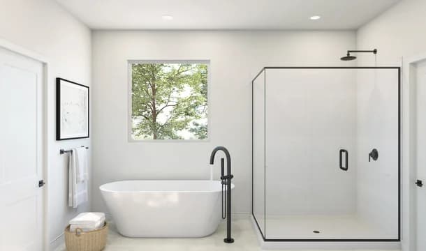 Heritage Ranch Boise Primary Bath Farmhouse Palette 1 Level 1 Coastal Farmhouse