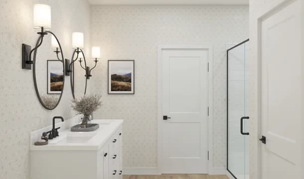 Heritage Ranch Silver Maple Primary Bath Farmhouse Palette 4 Level 1 Farmhouse Rustic Refined