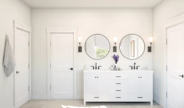 134318 Pleasanton Fayetteville Primary Bath Farmhouse Palette 6 Level 2 European - Farmhouse