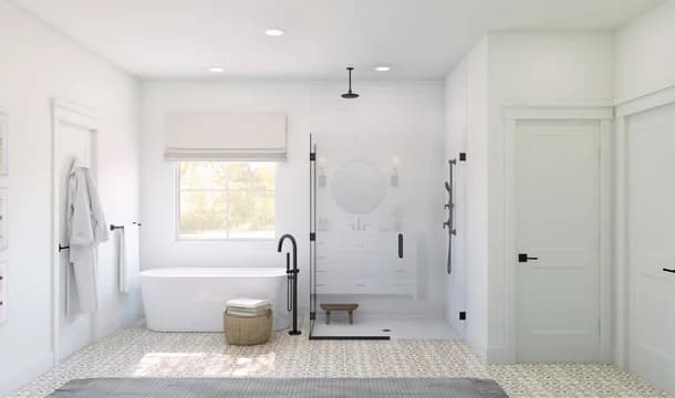 Pleasanton Stavanger Primary Bath Farmhouse Palette 7 Level 2 Coastal Farmhouse