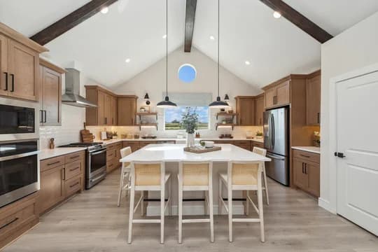 134878 Elevon Frankfurt Kitchen Farmhouse Palette 6 Level 1 Coastal - Farmhouse