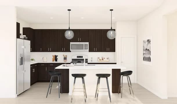 Passionflower II Kitchen Loft Palette 5 Ascend Black and White Loft