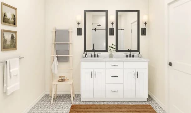 Passionflower II Primary Bath Farmhouse Palette 2 Ascend Industrial Farmhouse