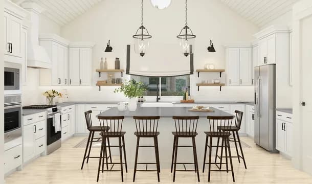 142162 Kreymer at the Park Frankfurt Kitchen Farmhouse Palette 3 Level 2 Traditional - Farmhouse