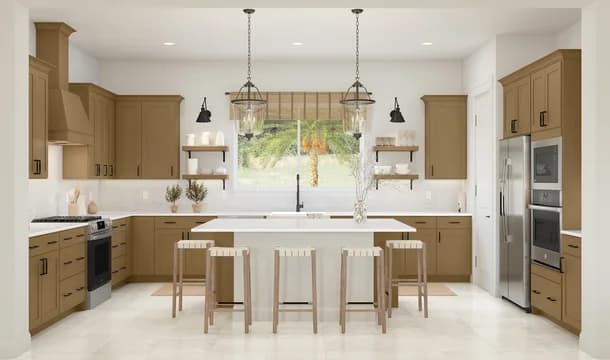 142439 Four Seasons at Wylder Carver Kitchen Farmhouse Palette 6 Level 2 Coastal - Farmhouse