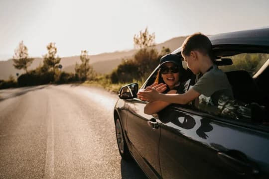 Car Driving on Open Road