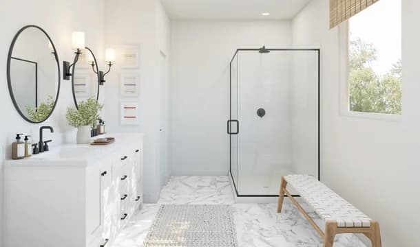 Sea Island Collective Bay Point Primary Bath Farmhouse Palette 6 Level 1 Coastal Farmhouse