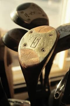 Detail Shot of Golf Clubs