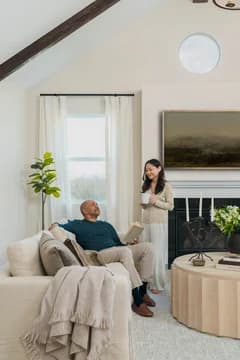 Elevon Couple in Great Room Farmhouse Palette 6 Level