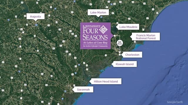 Four Seasons at Lakes of Cane Bay Cane Bay Google Earth Map Location