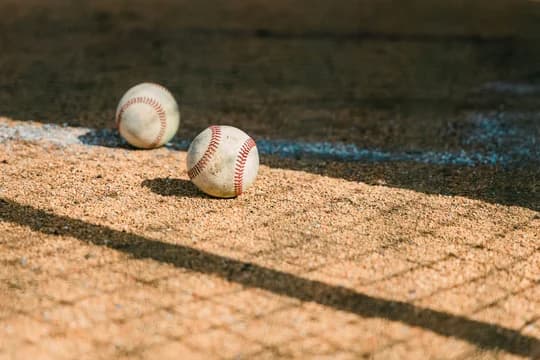 Detail Shot of Baseballs on Field