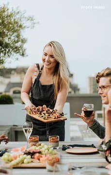 Friends Eating on a Rooftop DCA Test