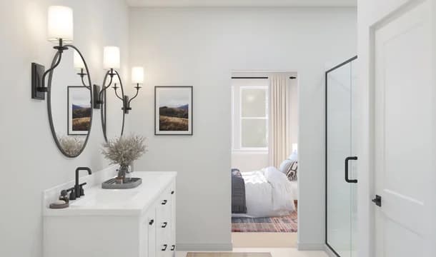 Oakberry Trails Silver Maple Primary Bath Farmhouse Palette 6 Level 1 Farmhouse Rustic Refined