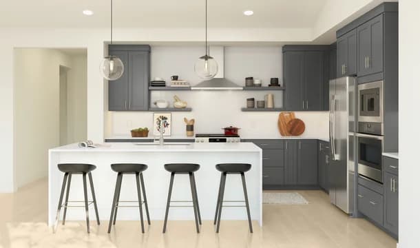 Palo Verde Joshua Landing Amadora Kitchen Loft Level 1 Black and White Loft