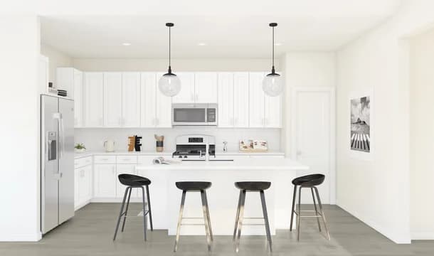 Passionflower II Kitchen Loft Palette 1 Ascend Black and White Loft