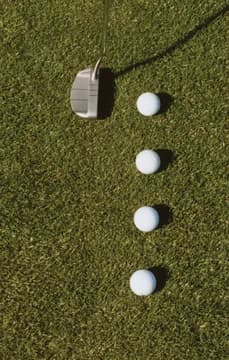 Golf Balls Overhead Shot USP Sizing