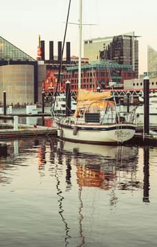 149724 Baltimore Harbor Boats and City USP Crop