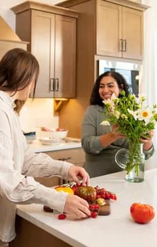 131126 Manalapan Crossing Arranging Flowers in the Kitchen Farmhouse Edit USP Crop