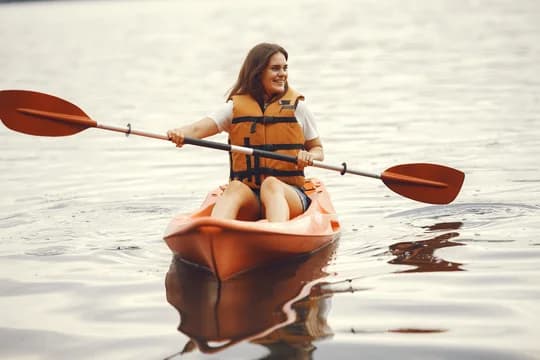 Woman Kayaking