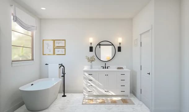 Hampton Primary Bath Tub Farmhouse Palette 5 Level 2 Traditional Farmhouse