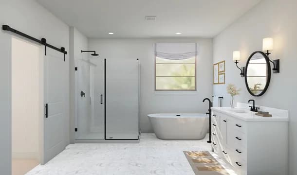 Hampton Primary Bath Tub Farmhouse Palette 5 Level 2 Traditional Farmhouse