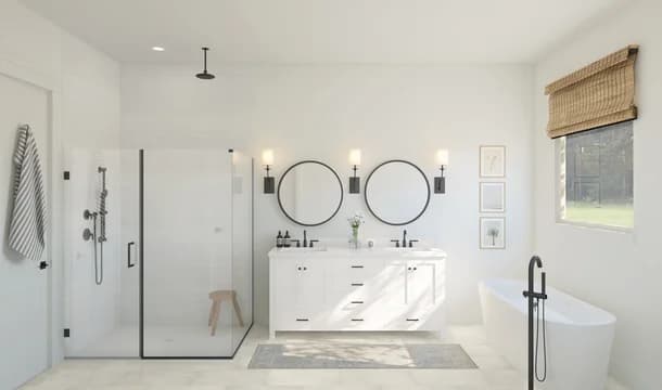 Tacoma Primary Bath Plus Tub Farmhouse Palette 1 Level 2 Fresh Farmhouse