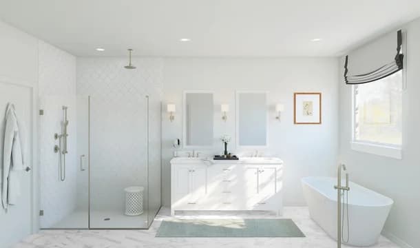 Stirling Primary Bath Plus tub Classic Palette 4 Level 1 Restoration Classic