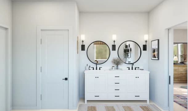 Kingdom Heights Boise Primary Bath Farmhouse Palette 6 Level 1 Farmhouse Rustic Refined