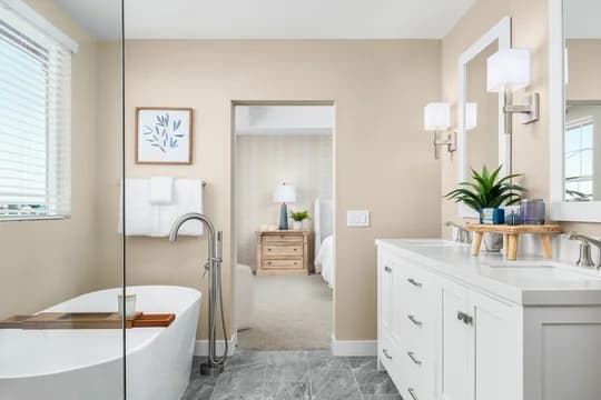 Pacifica at Stanford Crossing Macon II Primary Bath Classic Palette 5 Level