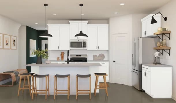 Aspire at The Reserve at Huntsville Sweet Pea Kitchen Farmhouse Palette 6 Ascend Farmhouse Rustic Refined