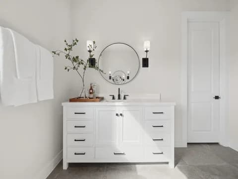 Westland Ranch Glasgow primary bath Farmhouse Palette 1 Level