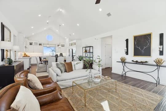 Cane Crossing Estates Tacoma II great room Classic Palette 3 Level